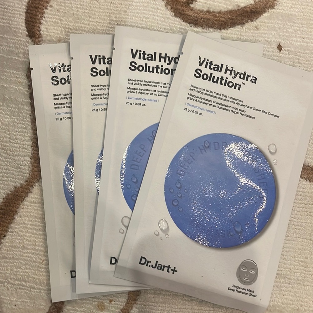 Dr. Jart Vital Hydra Solution Sheet Masks (4 total)